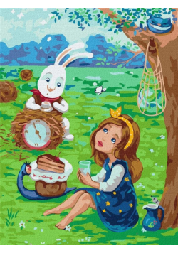 Malowanie po numerach-Motyle piją herbatę 30x40