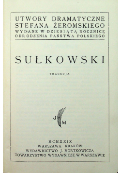 Sułkowski tragedja 1929 r.