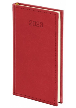 Kalendarz 2023 A6 Tygodniowy Vivella czerwony
