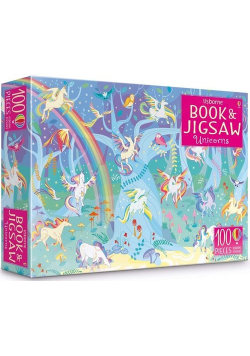 Puzzle Unicorns sticker book and jigsaw 100