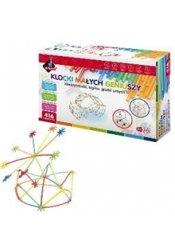 Klocki małych geniuszy - Słomki midi 416 elementów