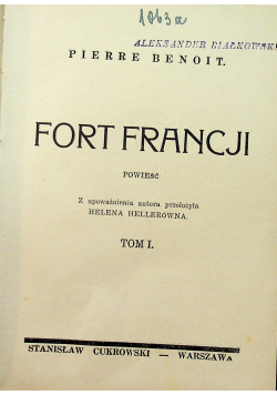 Fort Francji /Dla don Karlosa 1928r