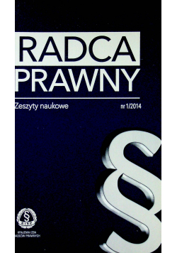 Radca prawny zeszyty naukowe nr 1