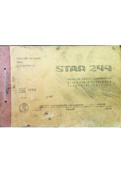 Star 244 Katalog części zamiennych