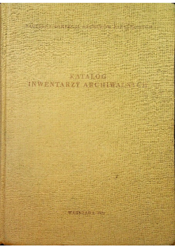 Katalog inwentarzy archiwalnych