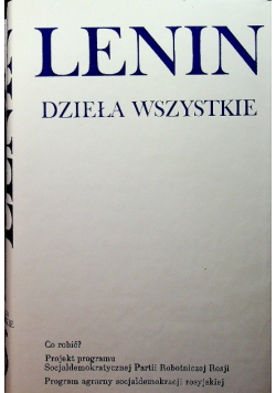 Lenin dzieła wszystkie tom 6