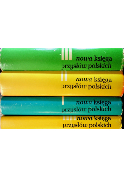 Nowa księga przysłów polskich tom 1 do 4