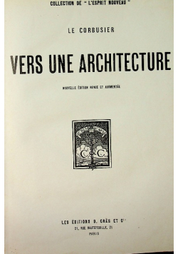 Vers une Architecture 1924 r.