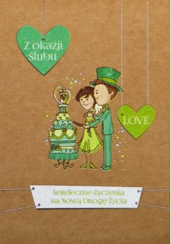 Kartka okolicznościowa eko Ślub TS48