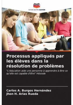 Processus appliqués par les élèves dans la résolution de problèmes