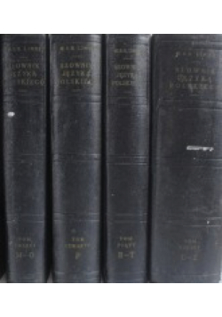 Słownik języka polskiego Tom 3 do 6 reprint z około 1860 r