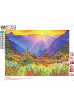 Mozaika diamentowa 5D 30x40cm Mountains 89756