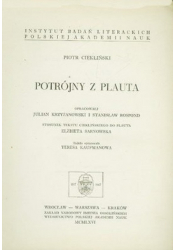 Potrójny z Plauta