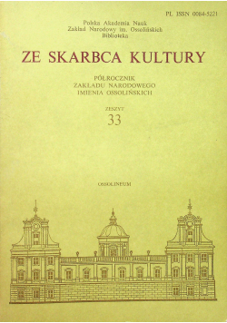 Ze skarbca kultury Zeszyt 33