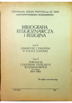 Biografia Religioznawcza i Religijna tom IV