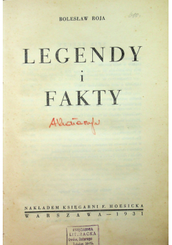 Legendy i Fakty 1931 r.