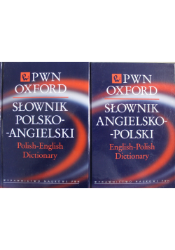 Słownik Polsko Angielski i Angielsko Polski Tom 1 i 2