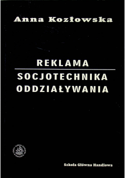 Reklama  Socjotechnika oddziaływania