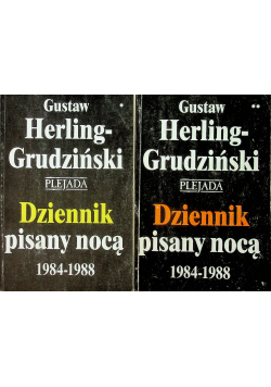 Dziennik pisany nocą 1984 - 1988 Tom 1 i 2