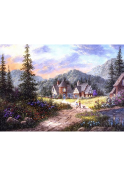 Puzzle 1000 Wzgórza Bawarii, Dennis Lewan