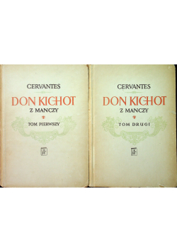 Don Kichot z Manczy Tom 1 i 2