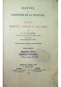 Manuel de L'Histoire de la peinture 1863 r