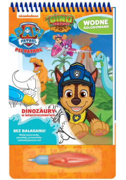 Psi Patrol. Wodne kolorowanie. Dinozaury