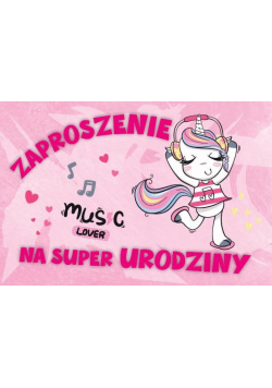 Zaproszenie Urodziny ZA-87 (10szt.)