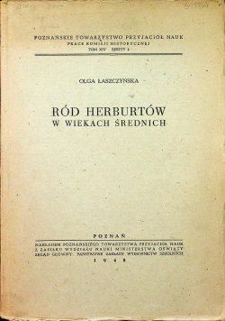 Ród Herburtów w wiekach średnich 1948 r