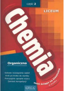Chemia 2 Organiczna + ściąga