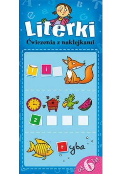 Ćwiczenia z naklejkami. Literki