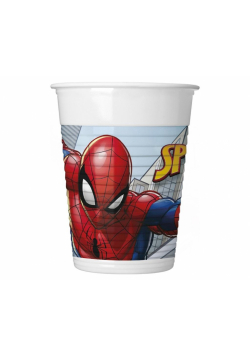 Kubeczki plastikowe Spiderman 200ml 8szt