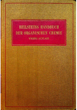 Beilsteins Handbuch der organischen Chemie vierte Auflage 1931 r