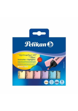 Zakreślacz 490 Pastell etui 6 kolorów