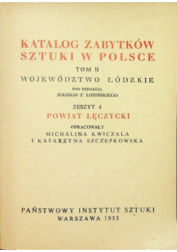 Katalog zabytków sztuki w Polsce tom II zeszyt 4