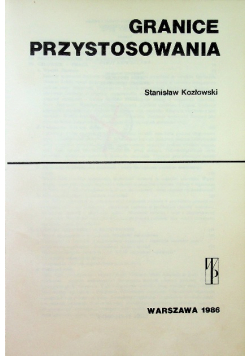 Granice przystosowania