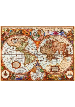 Puzzle 3000 Mapa świata