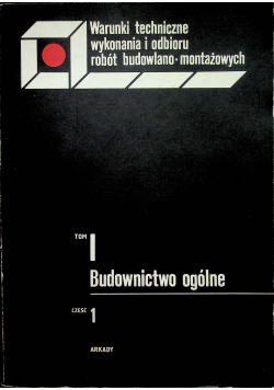 Budownictwo ogólne tom 1