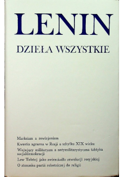 Lenin Dzieła Wszystkie tom 17