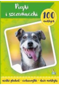100 naklejek z plakatem. Psy i szczeniaczki