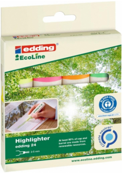 Zakreślacz ecoline 2-5mm 4 kolory