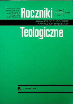 Roczniki Teologiczne tom LV zeszyt 8