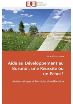 Aide au développement au burundi, une réussite ou un echec?