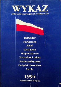 Wykaz 2000 osób sprawujących władzę w RP