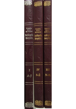 Trzaski Everta i Michalskiego Encyklopedia staropolska 3 tomy reprinty z około 1939 r
