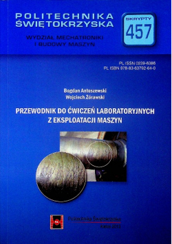 Przewodnik do ćwiczeń z eksploatacji maszyn