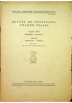 Klucze do oznaczania owadów Polski XVIII