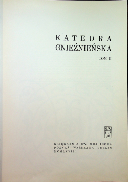 Katedra Gnieźnieńska tom II