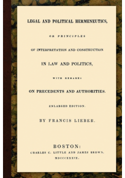 Legal and Political Hermeneutics