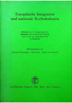Europaische integration und nationale rechtskulturen